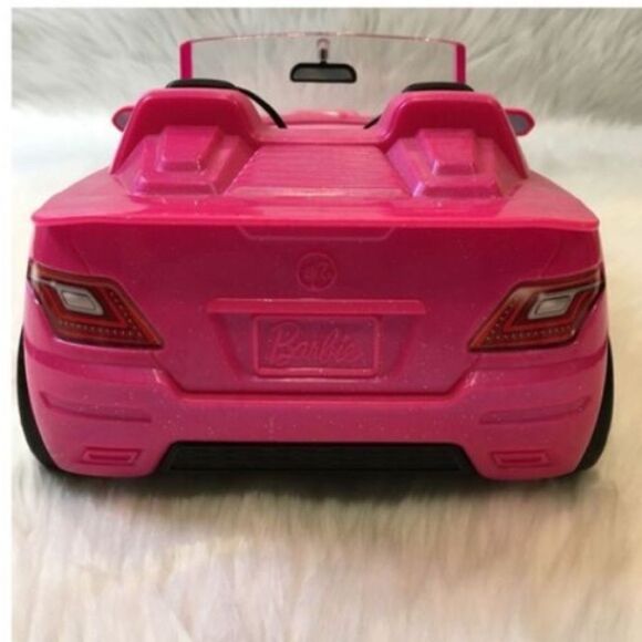 Barbie Glam Convertible Car Hot Pink Two Seat Cruiser Vacation Beach California - Picture 5 of 8